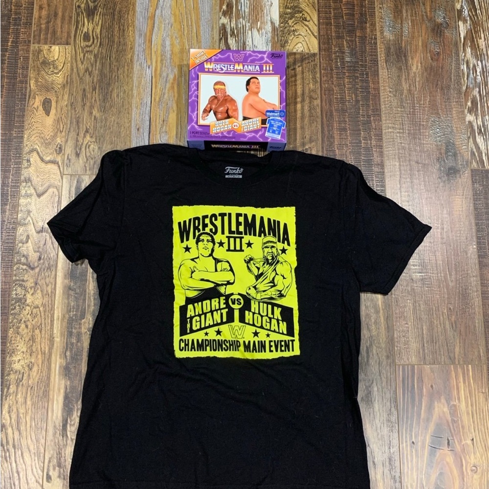 WrestleMania III Funko Black T-Shirt